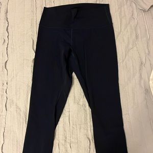 Lululemon true navy wunder under leggings
